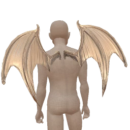 Cosmos Shiny Platinum Vampire Wings