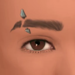 Flawless Stud Piercing Eyebrows