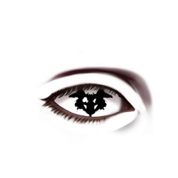 Black Rainbow Rorschach Eyes