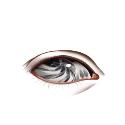 Black Rainbow Snowstorm Eyes