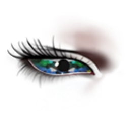 Black Rainbow Symmetry Eyes