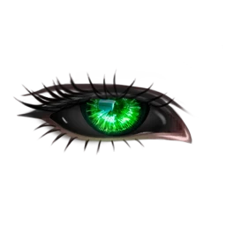 Flawless Electric Green Dark Eyes