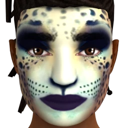 Cosmos Cheetah Facepaint