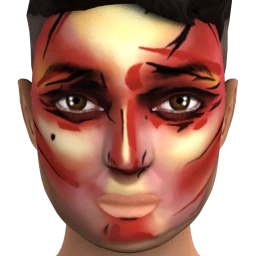 Black Rainbow Vivid Dread Facepaint