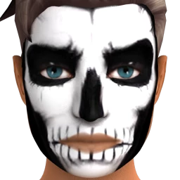 Cosmos Ghostface Thriller Facepaint