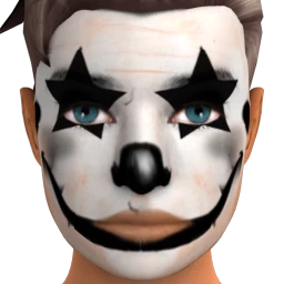 Cosmos Creepy Clown Facepaint