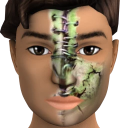 Cosmos Horrific Stitch Facepaint