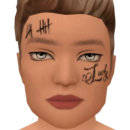 Cosmos Writing On The Wall Face Paint