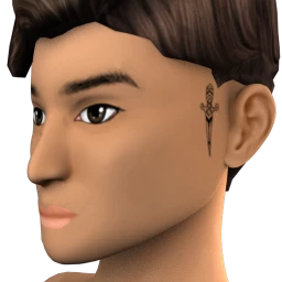 Tempered Blade Face Tattoo Facepaint