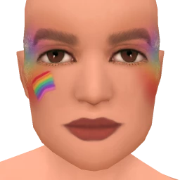 Flawless Rainbow Face Paint