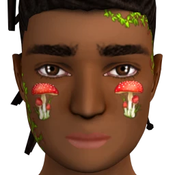 Flawless Mushroom Harvest Facepaint