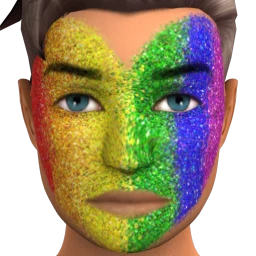 Flawless Pride Glittering Facepaint
