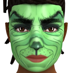 Flawless Christmas Snatcher Facepaint