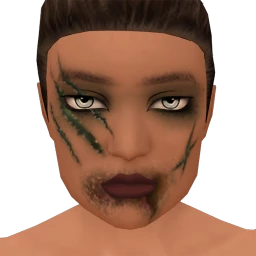 Flawless Infected Zombie Slash Facepaint