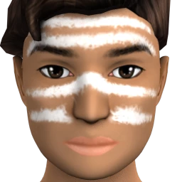 Drop Science Chalk Lines Facepaint