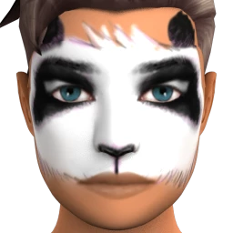 The Panda Facepaint by žôžô