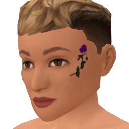 Simple Rose Facepaint