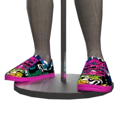 Jon Burgerman Rainbow Sneakers (For Male)