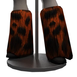 Cybergoth Monster Fur Boots - Orange