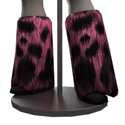 Cybergoth Monster Fur Boots - Pink
