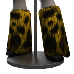 Cybergoth Monster Fur Boots - Yellow