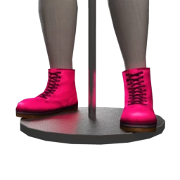 Delirious Squid Red Rebellion Boots - Pink