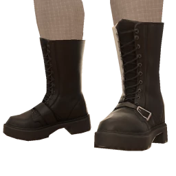 Delirious Buckle Black Boots
