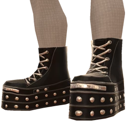 Delirious Black Punk Racer Shoes