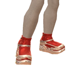 Drop Science Metallic Silver And Red Sneakers