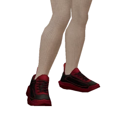 Delirious Black And Red Sneakers