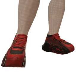 Drop Science Chunky Red Sneakers