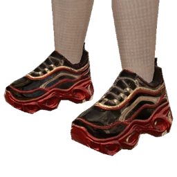 Drop Science Black Gold And Red Trainers