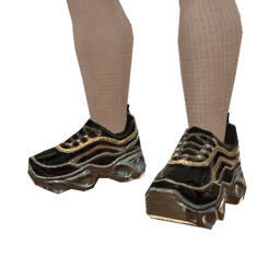 Drop Science Blue Silver And Black Wave Sneakers