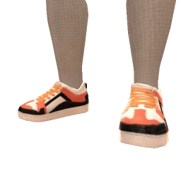 Cruz Orange Detail Skate Sneakers