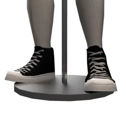 Foal Hi-Tops - Charcoal Black