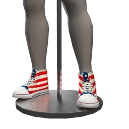 Vintage Patriotic Canvas Sneakers