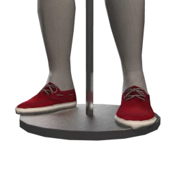 Front Row Suede Boat Shoes - Red