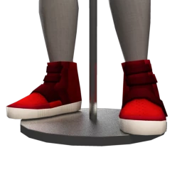 Front Row Eazzy High Tops - Red