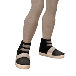 Front Row Eazzy High Tops - Black And White