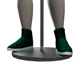 Front Row Aaron Velvet Sneakers - Emerald