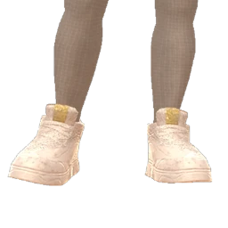 Ikon Elite Cream And Gold Pixel Sneakers