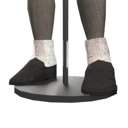 Shoes and Slouch Socks - Black