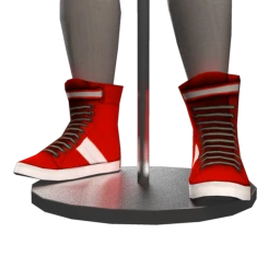 Retro Fitness Hi-Tops - Red