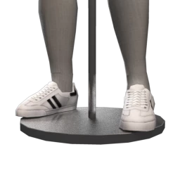 Fresh White Retro Sneakers - Contrast