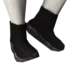 BALENCIAGA - Black Monochrome Speed Trainer Sneakers