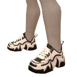 USAesthetics Chunky Black And White Trainers