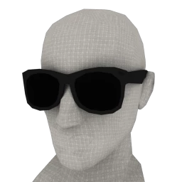 Male Wayfarer Sunglasses - Black