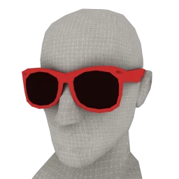 Male Wayfarer Sunglasses - Red