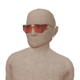 Drop Science Red Tinted Silver Trim Glasses