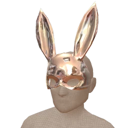 Cosmos Bunny Glass Mask